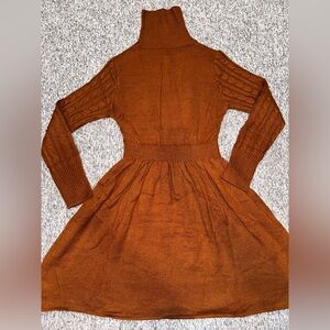 NWT Cupshe Sweater Dress Camel Color. Very soft and versatile. Turtleneck style.